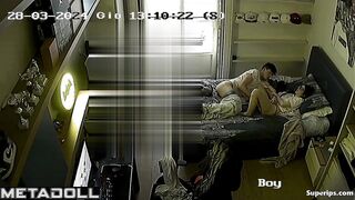 French guy masturbates his stepsister