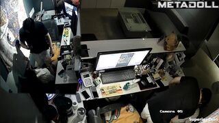 Korean coworkers fuck in the office