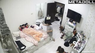 Arab teenage girls have a sleepover