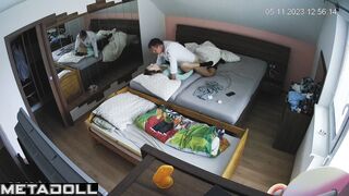Naked British brunette mature wife fucks with her boss spy cam