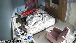 Sweet Dutch brunette aunt masturbates while watching bukkake porn