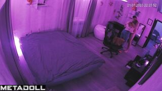 Tanned Spanish brunette step-mom sucks old cock and got cum voyeur cam