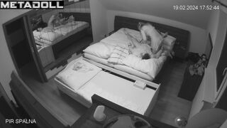 Amazing new couple having sex in the bedroom hidden IP camera