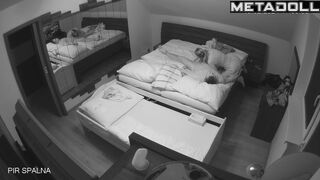Amazing new couple having sex in the bedroom hidden IP camera