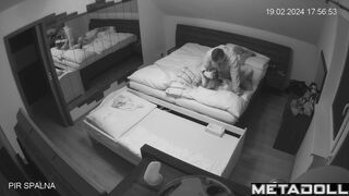 Amazing new couple having sex in the bedroom hidden IP camera