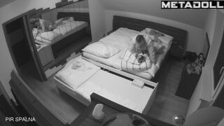 Amazing new couple having sex in the bedroom hidden IP camera