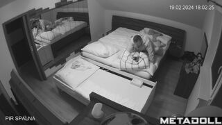 Amazing new couple having sex in the bedroom hidden IP camera