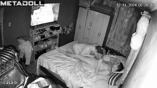 Fat Swedish brunette mature mom sex in the bedroom spy cam