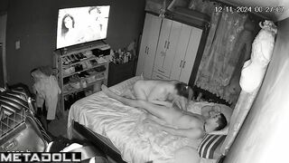 Fat Swedish brunette mature mom sex in the bedroom spy cam