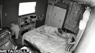 Fat Swedish brunette mature mom sex in the bedroom spy cam