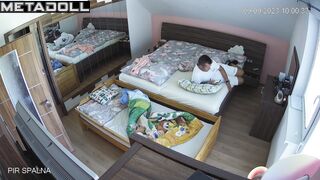 Real Irish parents fuck hard in their bed real spy cam