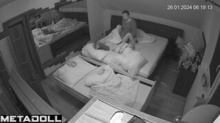 Real amateur couple fuck before going to sleep recording