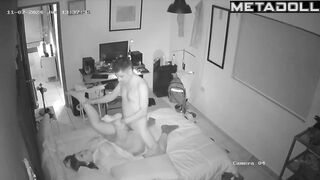 Big tits French brunette student girl forces her husband to fuck live