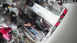 Big tits British brunette student girl changes her dirty panties before having sex