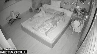 My friend's amazing parents having sex in their bed wildly hidden cam