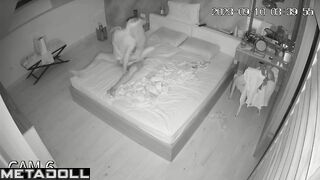 My friend's amazing parents having sex in their bed wildly hidden cam