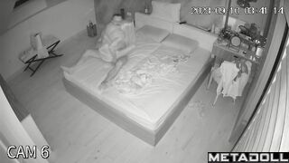 My friend's amazing parents having sex in their bed wildly hidden cam