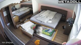 My girlfriend's parents having sex brutally spy cam record