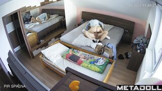 My girlfriend's parents having sex brutally spy cam record
