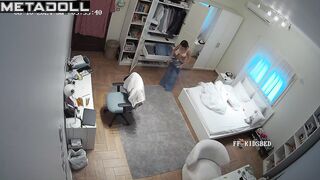 Old New Zealander brunette slave gets dressed before watching porn