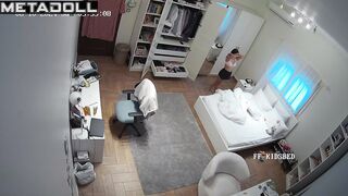 Old New Zealander brunette slave gets dressed before watching porn