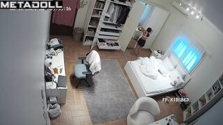 Old New Zealander brunette slave gets dressed before watching porn