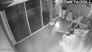 Skinny Canadian brunette student girl sex at home hidden cam