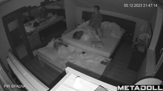 Israeli married coiple having sex before going to sleep real spy cam
