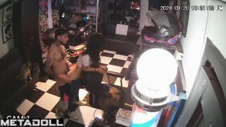 Busty Romanian brunette mom gets fucked on the couch spy cam record