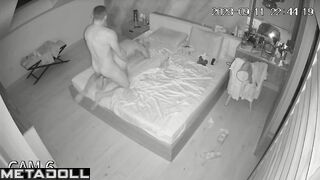 Sweet American blonde MILF gives her husband a sloppy blowjob hidden camera