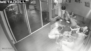 Tanned Dutch brunette mother fucks a young guy spy cam record