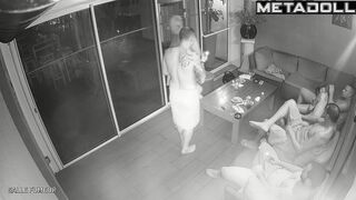 Tanned Dutch brunette mother fucks a young guy spy cam record