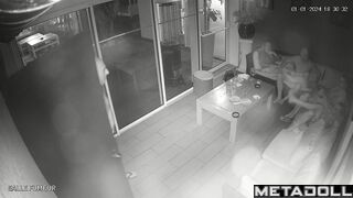 Tanned Dutch brunette mother fucks a young guy spy cam record