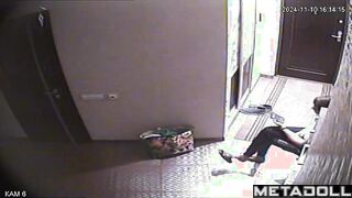 Amazing Swiss newly married couple having sex in a hotel on vacation hidden IP cam