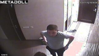 Amazing Swiss newly married couple having sex in a hotel on vacation hidden IP cam