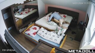 Amazing ass Canadian brunette MILF gets fucked in doggy style hidden IP camera