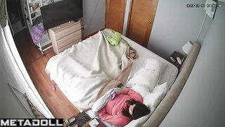 Innocent brunette mother has strong orgasms while rubbing special for you
