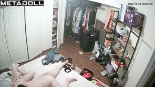 French mature couple having sex in their bed wildly hidden IP cam