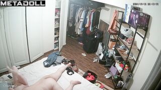 French mature couple having sex in their bed wildly hidden IP cam