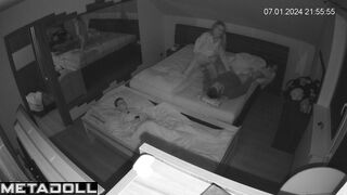 Newly married couple having sex before going to sleep online