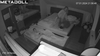 Newly married couple having sex before going to sleep online