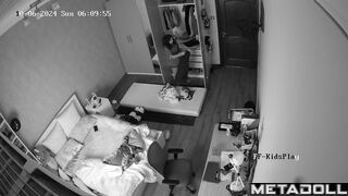 Amazing Israeli brunette mother changes her wet and dirty panties after work
