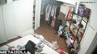 Real Norwegian newly married couple having sex in their bed wildly online