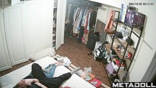 Real Norwegian newly married couple having sex in their bed wildly online