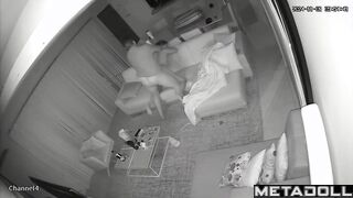 Dirty couple having sex hidden IP camera
