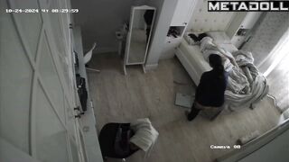 Daily routine of Canadian brunette doctor before watching porn IP cam