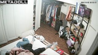 Cheating Israeli brunette woman gets fucked by her husband hidden IP cam