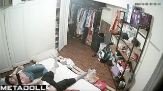 Cheating Israeli brunette woman gets fucked by her husband hidden IP cam