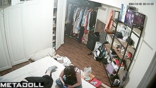 Cheating Israeli brunette woman gets fucked by her husband hidden IP cam