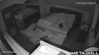 Real Ukrainian new couple fuck hard in their bed live